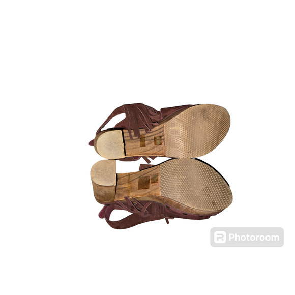 Cordani Five worlds Tijuana Wine Fringe wooden clogs - Picture 3 of 4